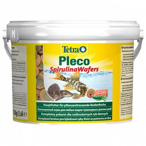 TetraPleco Spirulina Wafers корм для сомов крупные чипсы 3,6 л