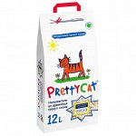 PrettyCat наполнитель древесный для кошачьих туалетов &quot;Wood Granules&quot; 4 кг (12 л)