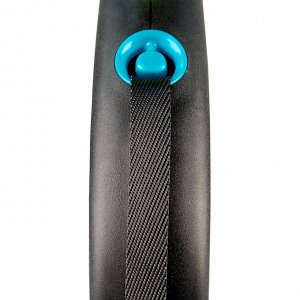 Flexi рулетка Black Design L (до 50 кг) 5 м лента черный/синий