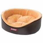 XODY лежанка Премиум №2 49х38 см, экокожа, коричневый