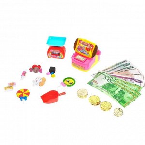 Игровой набор касса с деньгами «Магазин сладостей», в ПАКЕТЕ