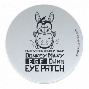 Elizavecca Патчи для глаз биоцеллюлозные с ослиным молоком / Donkey Piggy Milky EGF Cling Eye Patch, 70 мл