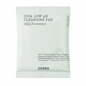 COSRX Успокаивающие тонер-пэды Pure Fit Cica Low pH Cleansing Pad, 30 шт