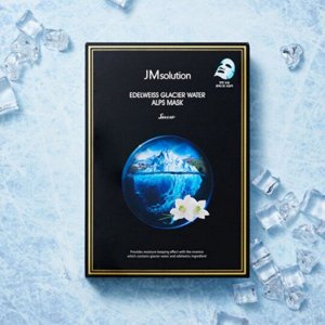 JMsolution Тканевая маска с экстрактом эдельвейса / Edelweiss Glacier Water Alps Mask Snow, 30 мл