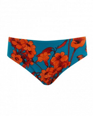Плавки купальные жен. цвет: (001225) оранжево-бирюзовый