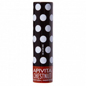 Апивита Уход для губ с оттенком Каштана, 4,4 г (Apivita, Lip Care)