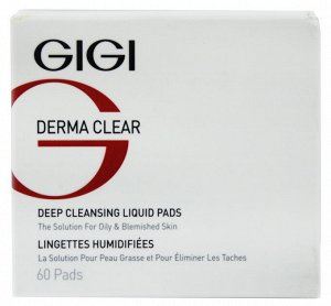 ДжиДжи Очищающие диски Derma Clear Deep Cleansing, 60 шт (GiGi, Skin Expert)