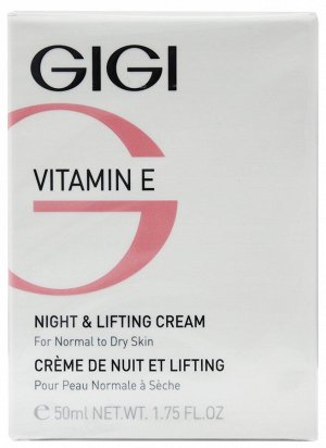 ДжиДжи Ночной лифтинговый крем Night & Lifting Cream, 50 мл (GiGi, Vitamin E)