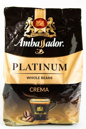Кофе ШТРАУС Ambassador Platinum Crema 1000гр. зерно пакет