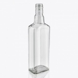 Бутылка водочная "Гуала" квадратная 0,5 л с пробкой