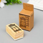 Печать дерево &quot;Старинное окно&quot; 3х5 см