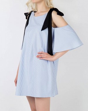 Платье жен. (002125) бело-синий