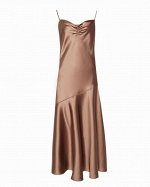 Платье жен. (171510) светло-коричневый меланж