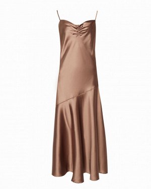 Платье жен. (171510) светло-коричневый меланж