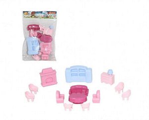 Набор мебели для кукол №4 (13 элементов в пакете) 49353