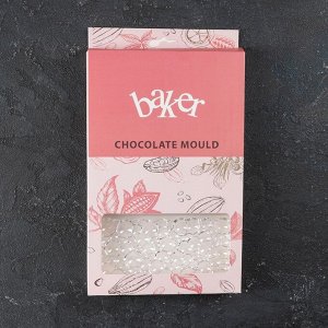 Форма для шоколада и конфет KONFINETTA «Воздушный», 3 ячейки, 27,5x17,5x2,5 см, ячейка 15,3x7,5x0,8 см