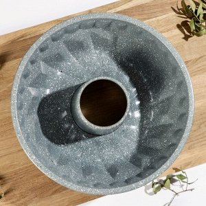 Форма для выпечки «Элин Мрамор. Кекс», 26,5x10 см, антипригарное покрытие, цвет серый