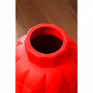 Ваза керамическая "Молли", напольная, муар, красная, 63 см