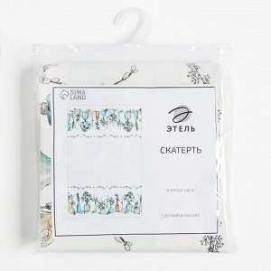 Скатерть "Этель" Flower mood 146х180см, 100% хл, репс 210 г/м2