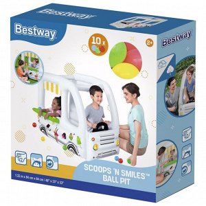 Игровой центр «Фургон», с 10 шариками, 122 х 84 х 84 см, от 2 лет, 52268 Bestway