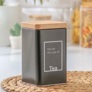 Банка для сыпучих продуктов «Lifestyle чай», 9*9*15 см