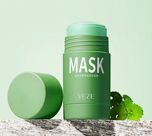 Глиняная маска стик для глубокого очищения и сужения пор с экстрактом Зеленого Чая
