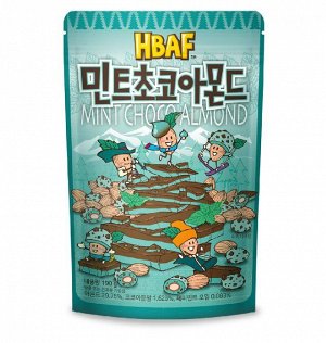 HBAF Миндаль с шоколадом и мятой, 190 гр