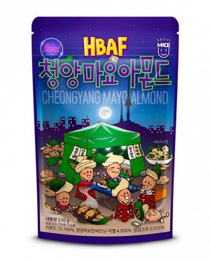HBAF Миндаль со вкусом острого чили и майонеза, 210 гр