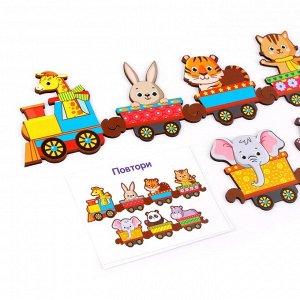 WoodLand Toys Хоровод «Поезд с животными»