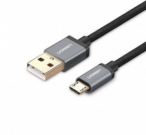 Кабель micro USB-USB 2.0, в оплетке нейлоновой 0,50 м.