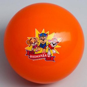 Мяч детский Paw Patrol "Команда", 16 см, 50 гр, цвета МИКС