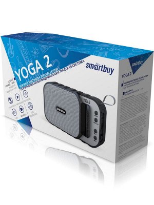 Акустическая система Smartbuy YOGA 2, 5Вт, Bluetooth, MP3, FM-радио, черная (арт.SBS-5040)