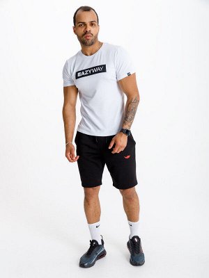 Приталенная мужская футболка Fit с коротким рукавом (белая)
