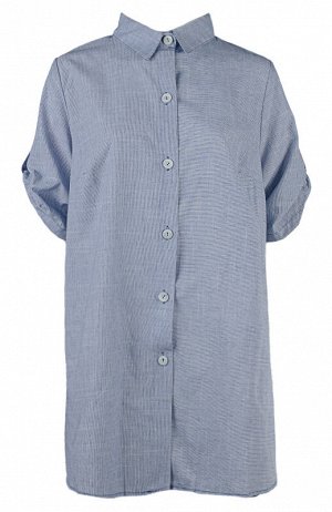 Туника-рубашка женская в полоску 252216, размер 56-60
