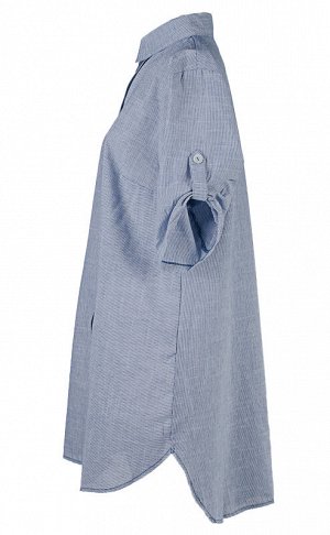 Туника-рубашка женская в полоску 252216, размер 56-60