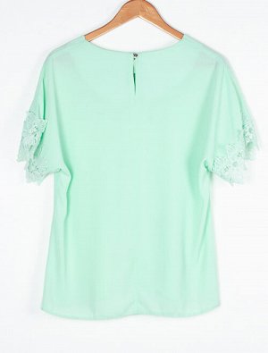Женская блузка с кружевом 248981 размер 50, 52, 54, 56