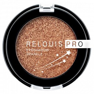 Тени д/век компактные сияющие с дуохромными переливами "PRO Sparkle" RELOUIS 2.9гр.