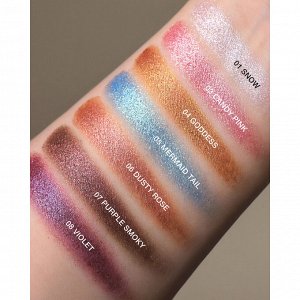Тени д/век компактные сияющие с дуохромными переливами "PRO Sparkle" RELOUIS 2.9гр.