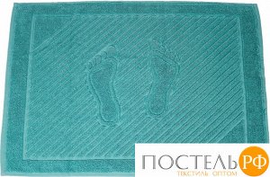 Полотенце-коврик для ванной Dusty turquoise (Пыльная бирюза) 50х70