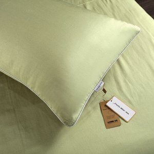 Viva home textile Комплект постельного белья Однотонный Сатин Премиум на резинке OCPR009