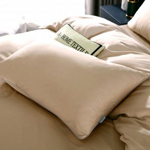 Viva home textile Комплект постельного белья Однотонный Сатин Премиум на резинке OCPR010