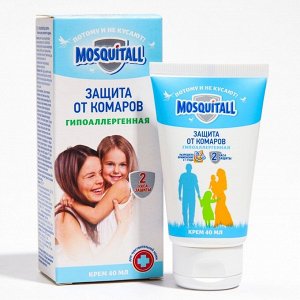 Крем репеллентный "Mosquitall", от комаров, гипоаллергенный, 40 мл