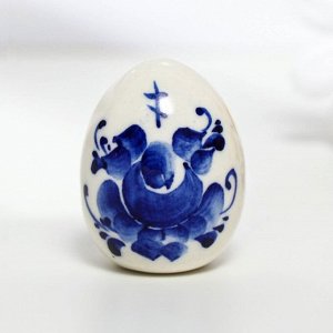 Сувенир «Яйцо», малое, 3 см, гжель