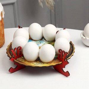 Пасхальная подставка на 8 яиц "Ангел с ягнёнком", 19,5х19,5 см
