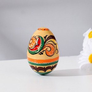 Яйцо "Пасхальное №53", высота 6,5 см, ракульская роспись