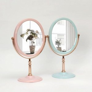 Зеркало настольное, зеркальная поверхность 16 ? 19 см, цвет МИКС