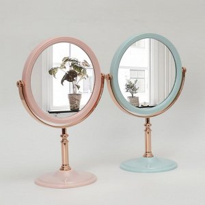 Зеркало настольное, d зеркальной поверхности 17 см, цвет МИКС
