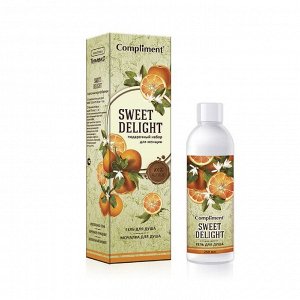 Подарочный набор Compliment Sweet Delight№ 1360: Гель для душа, 250 мл, мочалка