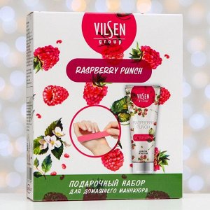 Vilsen Подарочный набор Raspberry Punch для домашнего маникюра: баттер-крем для рук 125 мл + пилка