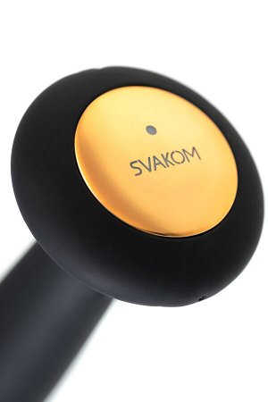 Анальная втулка Svakom Primo, с подогревом, силикон, черный, 12 см